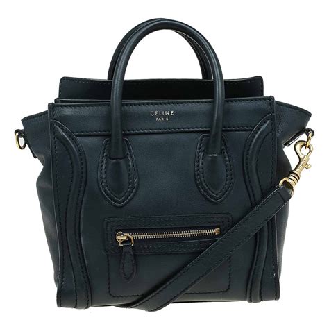 celine nano luggage navy blue